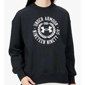 Under Armour Women Sweatshirt Size Medium  Black Loose